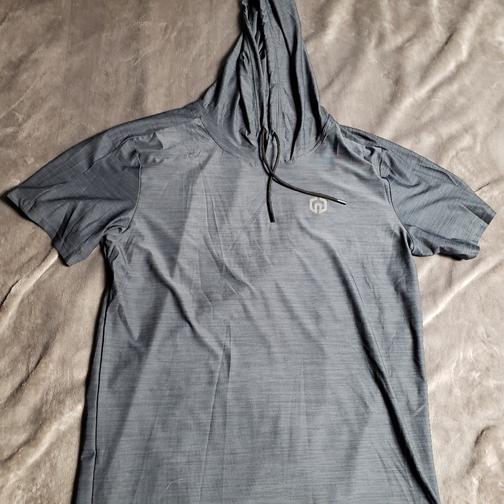 Neleus Short Sleeve Athletic Hoodie